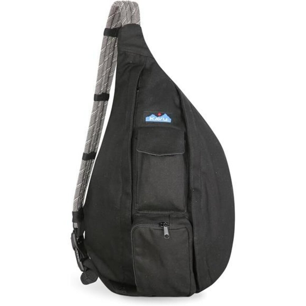 Rope sling bag crossbody backpack canvas shoulder pack travel daypack for men wo